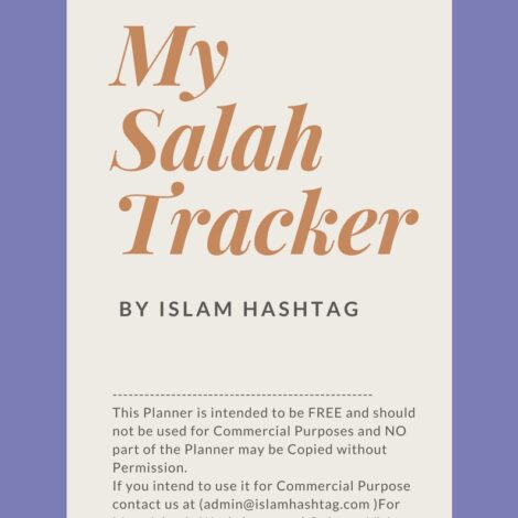 Salah Tracker Journal