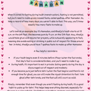 Haidh workbook/Periods guide for Muslim Girls pdf - Image 4